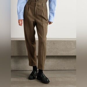 Women Vtg Wool Ralph Lauren High Rise Pleated Trouser Pants Size 6 Herringbone